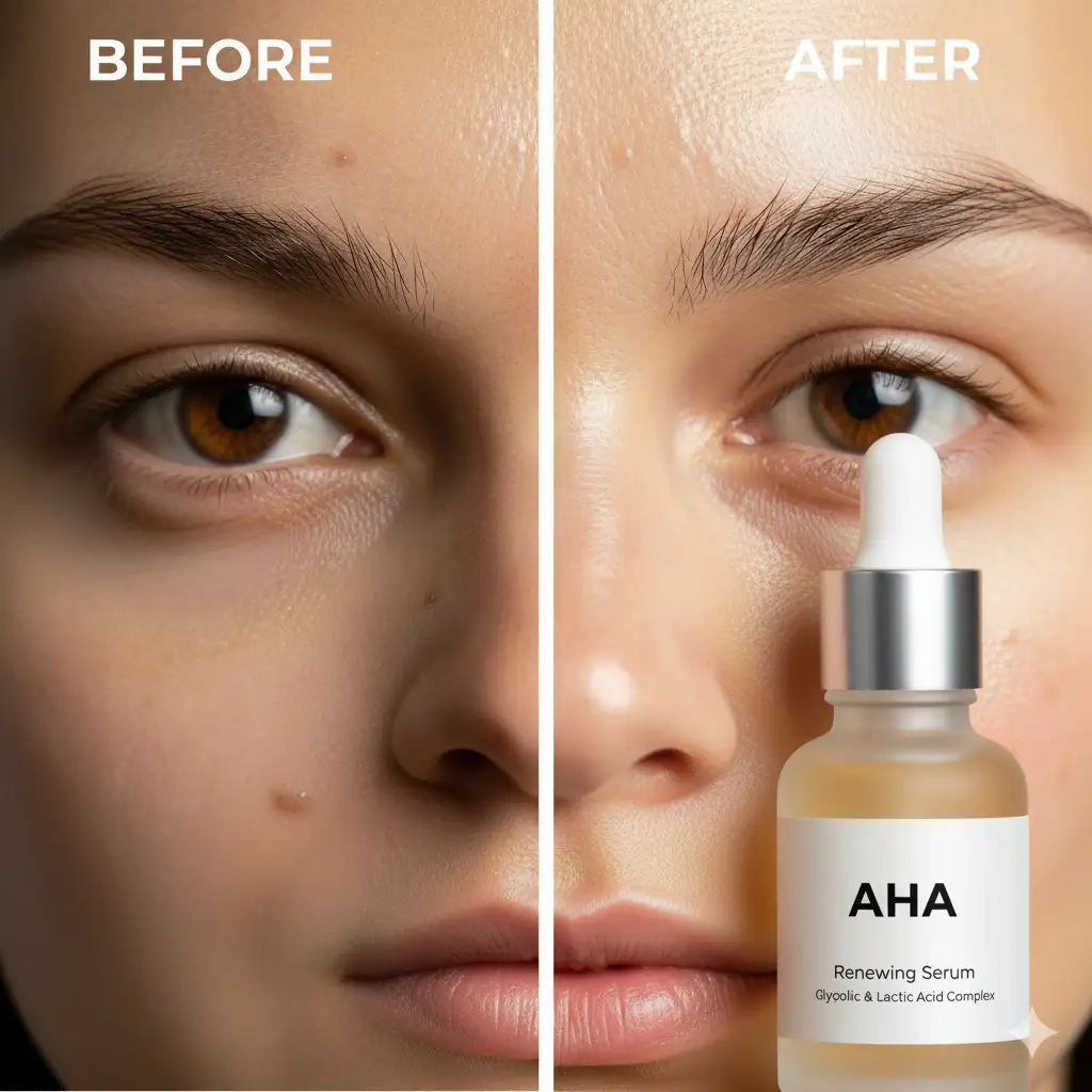 AHAs in anti-aging skincare